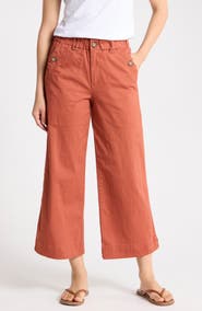 Democracy Wide Leg Ankle Crop Pants