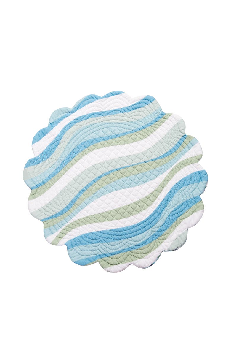 C&F Home Sea Turtle Cove Round Placemats Set of 6, 17", Alternate, color, Pink
