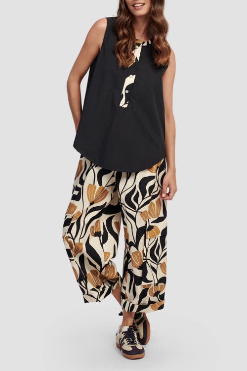 ALEMBIKA ALEMBIKA SLEEVELESS CONTRAST TRIM BLOUSE
