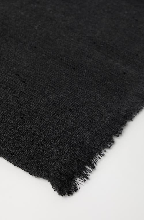 Brunello Cucinelli Cashmere And Silk Diamond Yarn Scarf In Lignite Grey