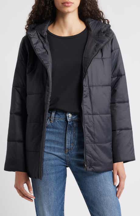 Eileen Fisher Hooded Puffer Jacket