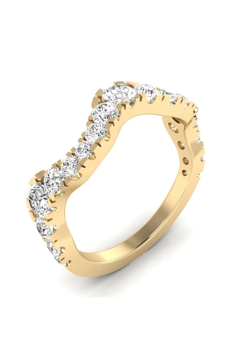 Wave Lab Diamond Band in 14K, Alternate, color, Yellow Gold