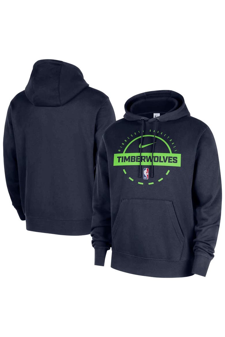 Men's Nike Navy Minnesota Timberwolves 2025/26 Authentic Practice Club Pullover Hoodie, Main, color, Navy
