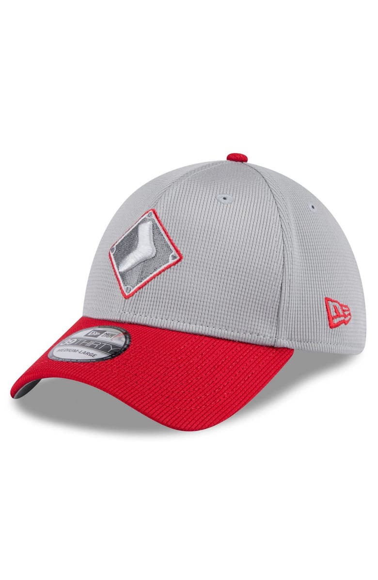 New Era Men's New Era  Gray/Red Chicago White Sox 2025 Batting Practice 39THIRTY Flex Hat, Alternate, color, 