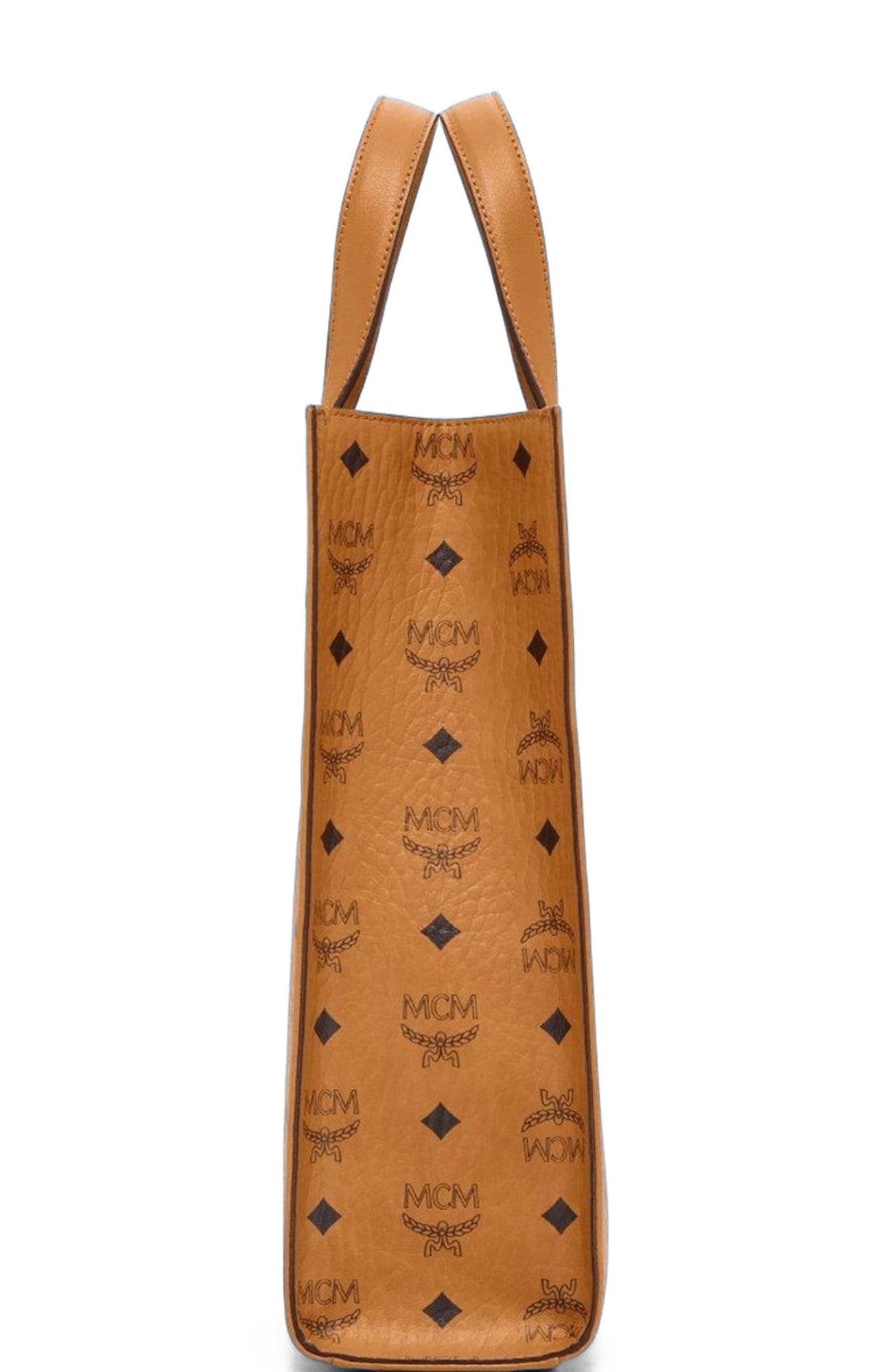 MCM Aren Tote in Visetos, Alternate, color, 