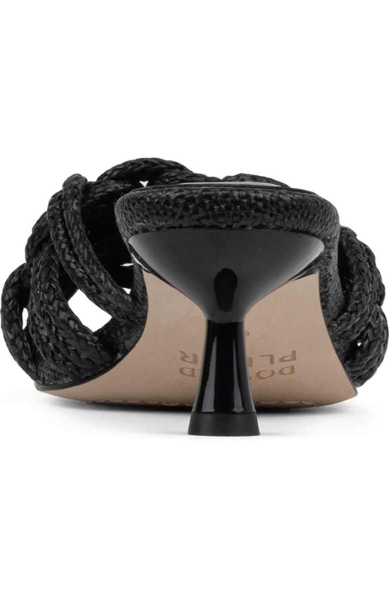 Donald Pliner Raffia Kitten Heel Slide Sandal, Alternate, color, Black