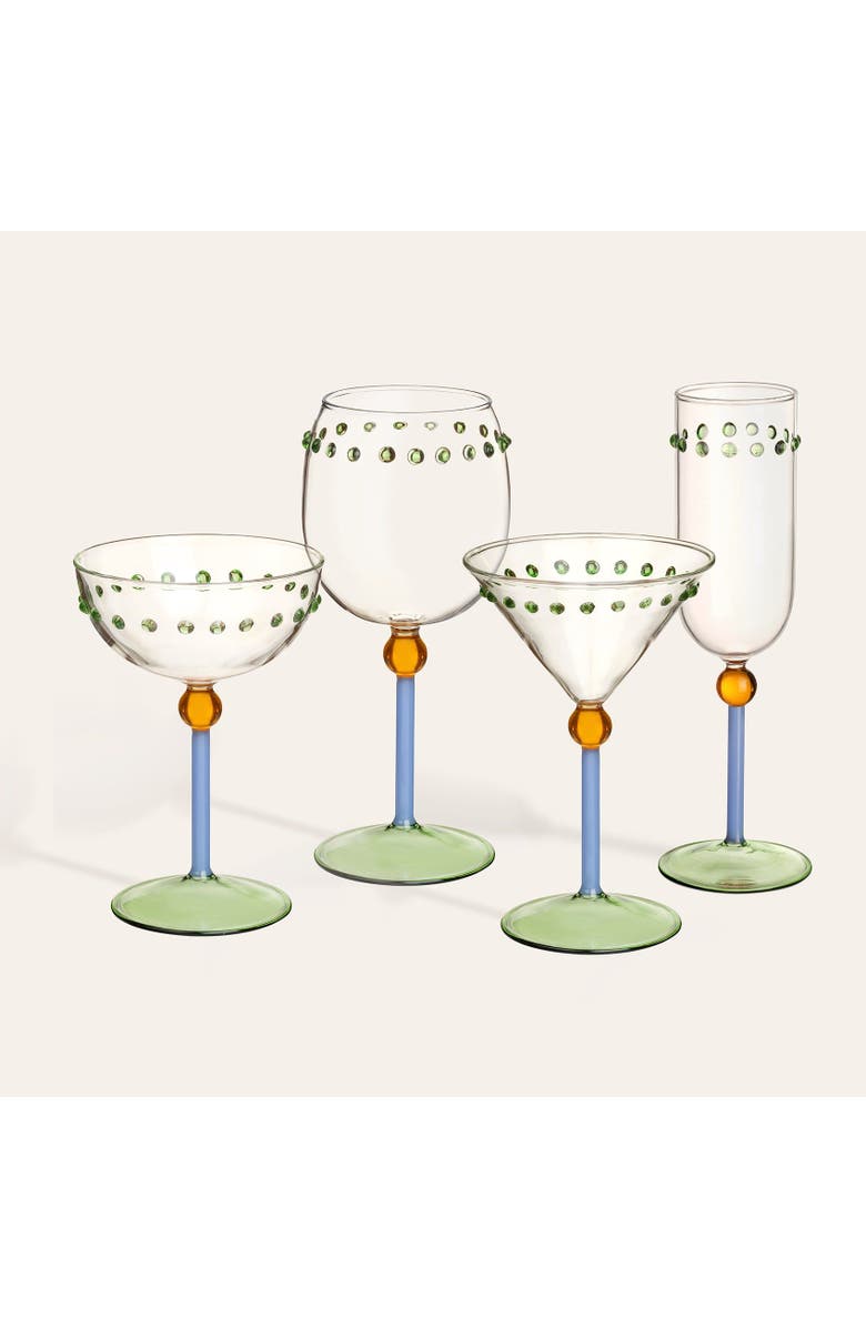 Zsa Zsa Zsu Henan Borosilicate Glass Wine Glass 15 Oz., Alternate, color, Clear