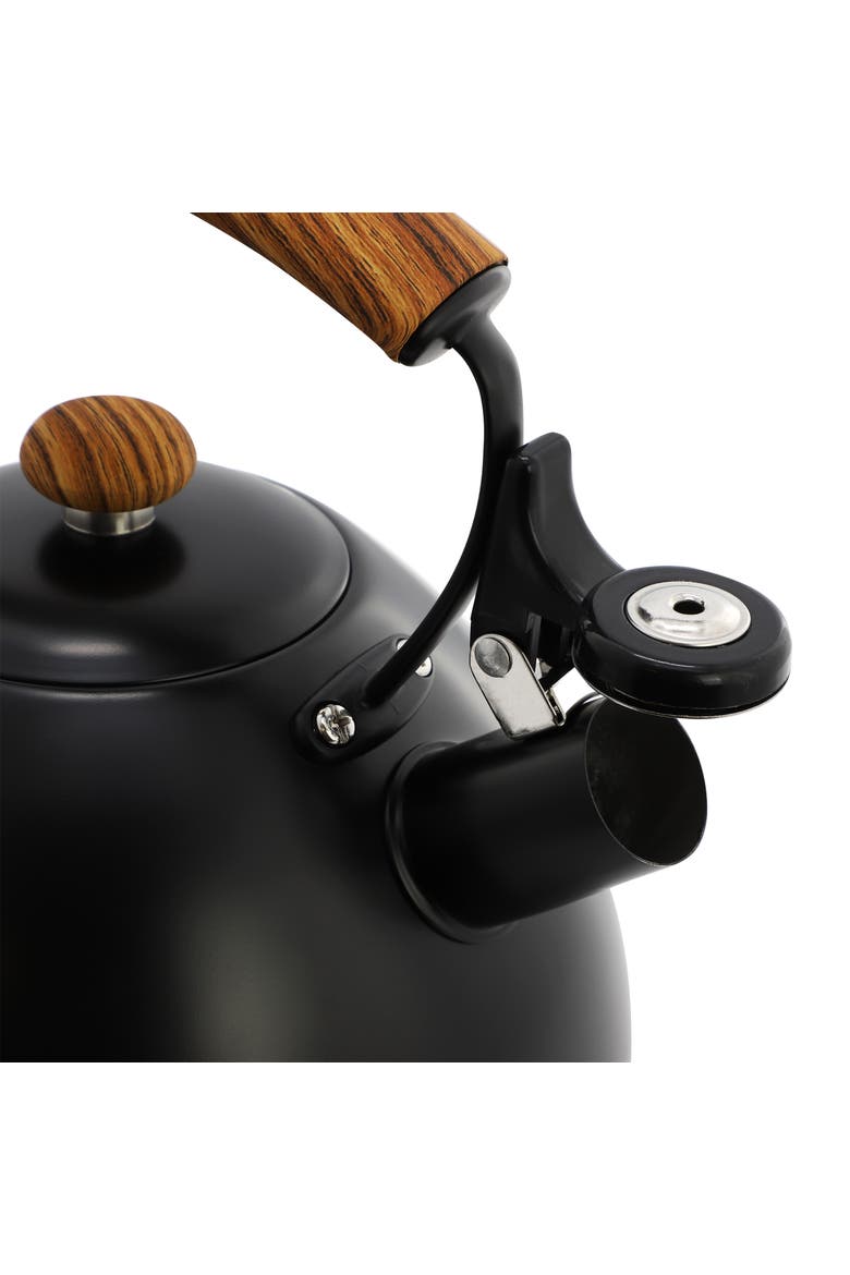 3.2 Quart Whistling Tea Kettle, Alternate, color, Matte Black