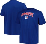 PROFILE Men's Profile Blue New York Rangers Big & Tall Arch Over Logo T-Shirt