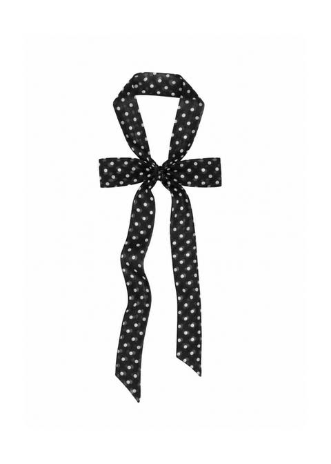 Le Petit Dot Silk Hair Ribbon Scarf