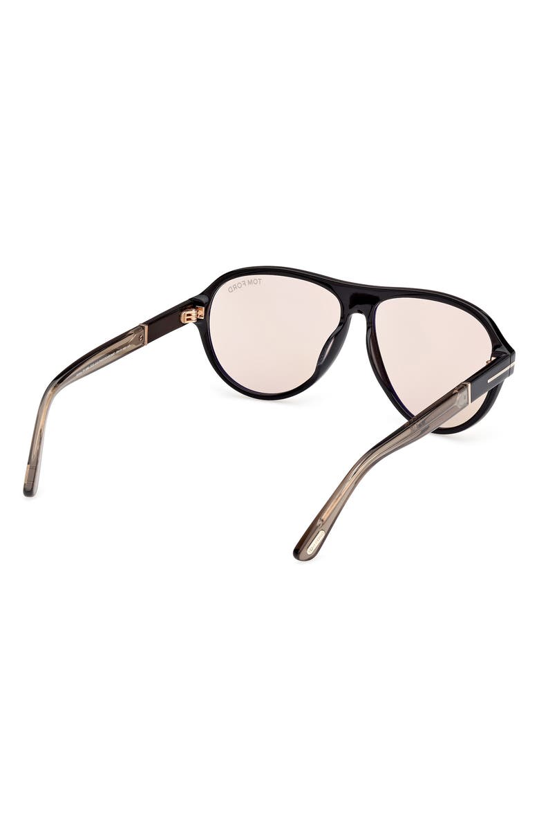 TOM FORD Quincy 59mm Pilot Sunglasses, Alternate, color,