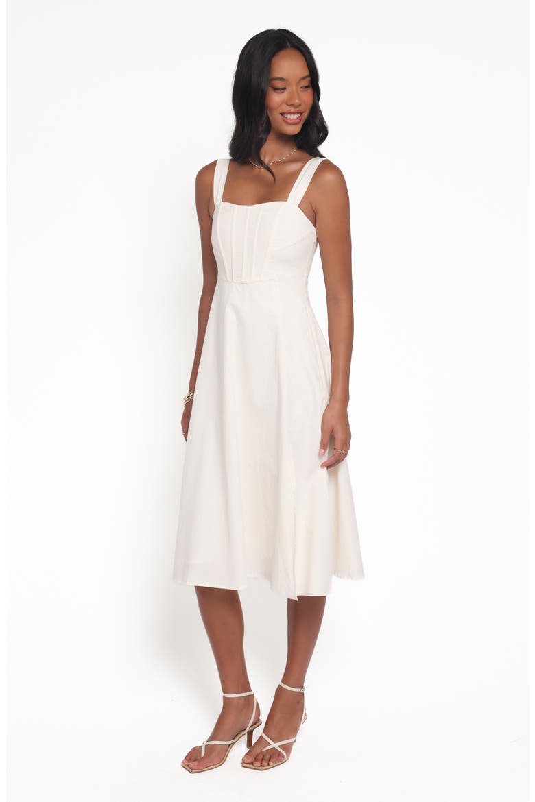 Cosima Midi Dress, Alternate, color, CREAM