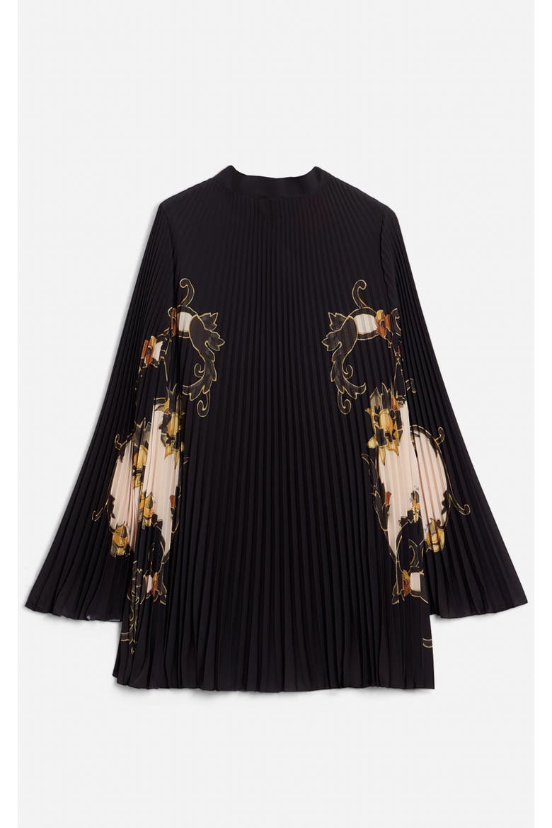 Twirling Tunic, Alternate, color, Buttercup Placée Black