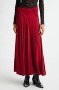 Rabanne Ruched & Gathered Jersey Maxi Skirt