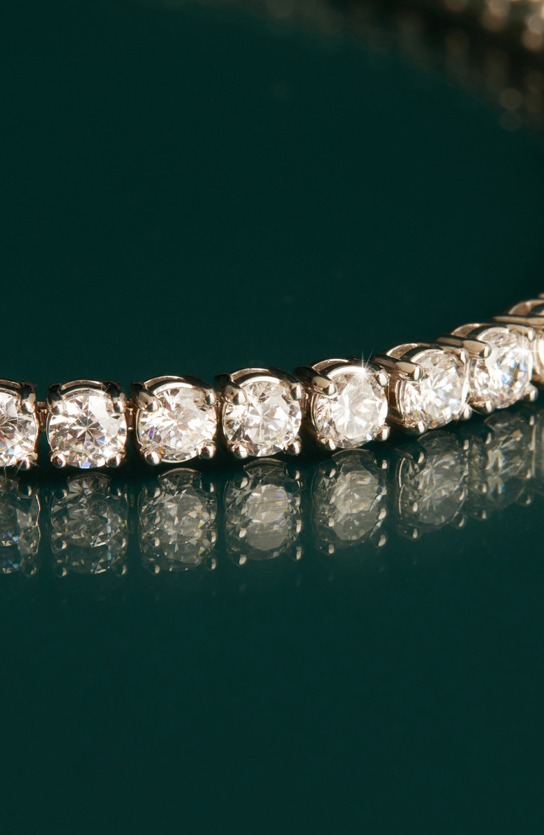 Aurate New York Lab Grown White Sapphire Tennis Bracelet, Alternate, color, White Vermeil