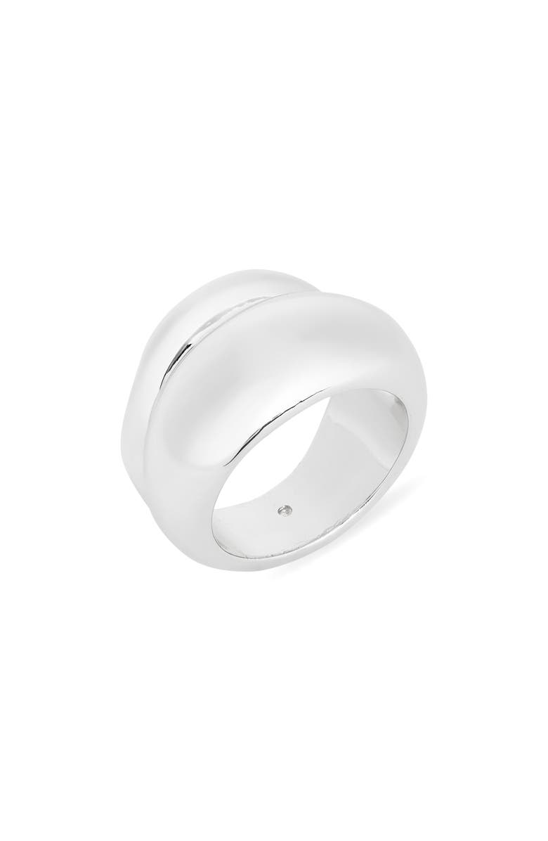 NORDSTROM RACK Demi Fine Molten Ring, Main, color, Silver