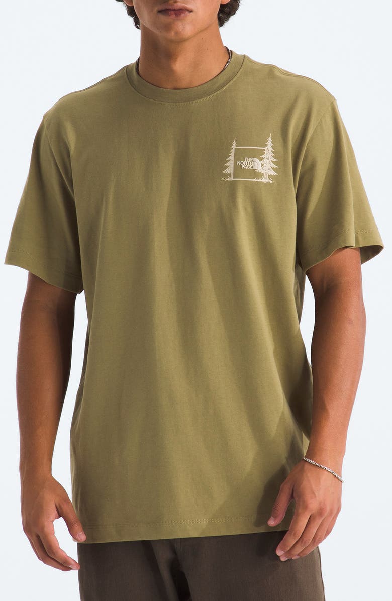 The North Face Camping Graphic T-shirt, Main, color, Cedar