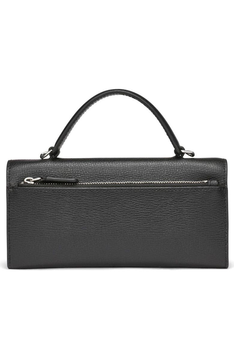 KARL LAGERFELD PARIS Jaqueline Wallet on Chain, Alternate, color, Black/White