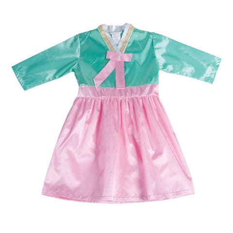Festive Korean Hanbok Girl Garment
