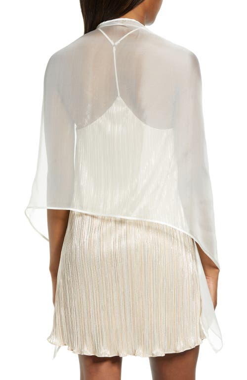 Nordstrom Silk Chiffon Wrap In White