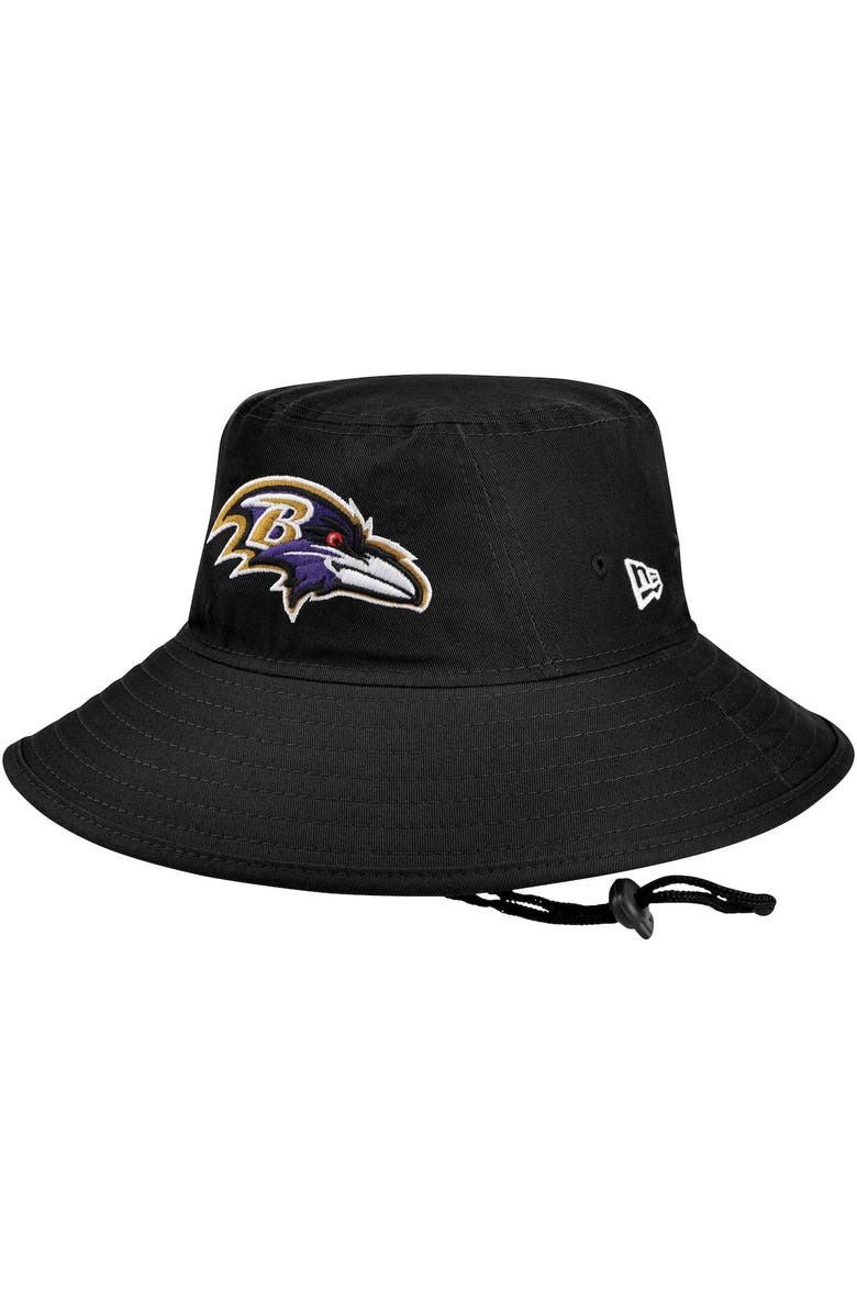 New Era Men's New Era Black Baltimore Ravens Main Bucket Hat, Main, color, Black