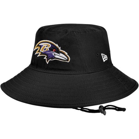 Men's New Era Black Baltimore Ravens Main Bucket Hat