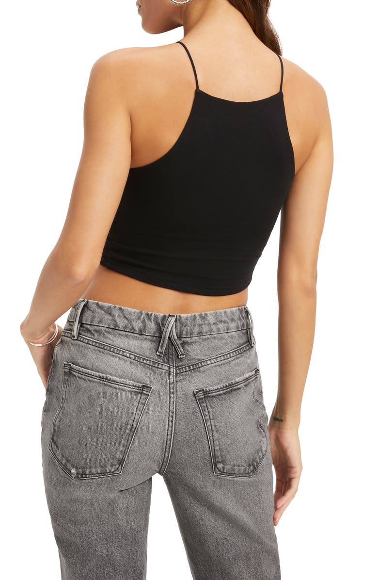 Good American Good Touch '90s Crop Tank, Alternate, color, 