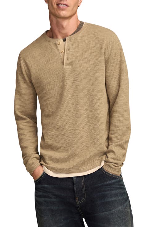 Double Face Cotton Henley