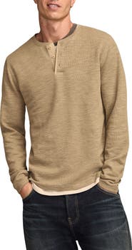 Lucky Brand Double Face Cotton Henley