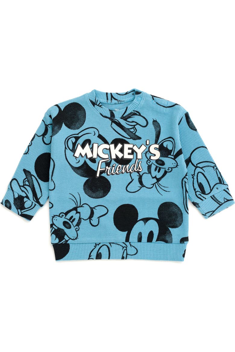 Mickey Mouse Loungewear 2-Piece Sweatshirt and Pants Set, Alternate, color, Mickey Donald Blue