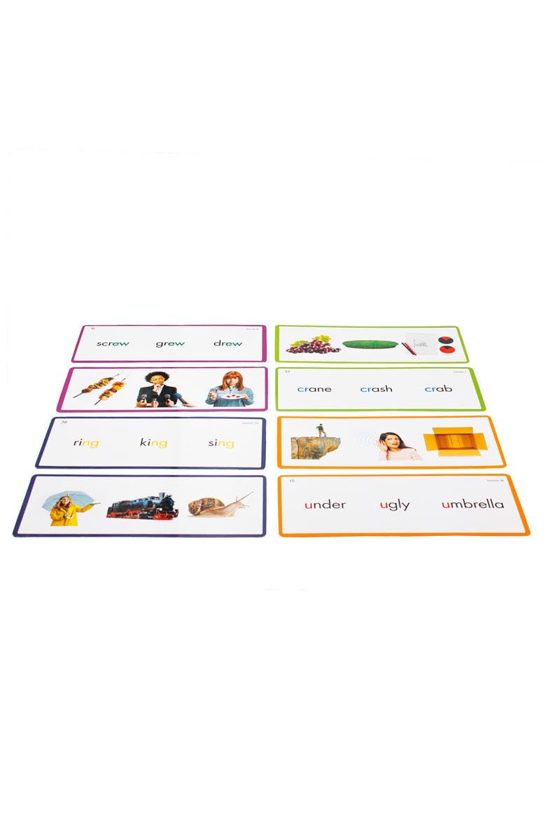 Junior Learning Rainbow Phonics Phonemic Awareness Sounds Flash Cards, Alternate, color, Multicolored