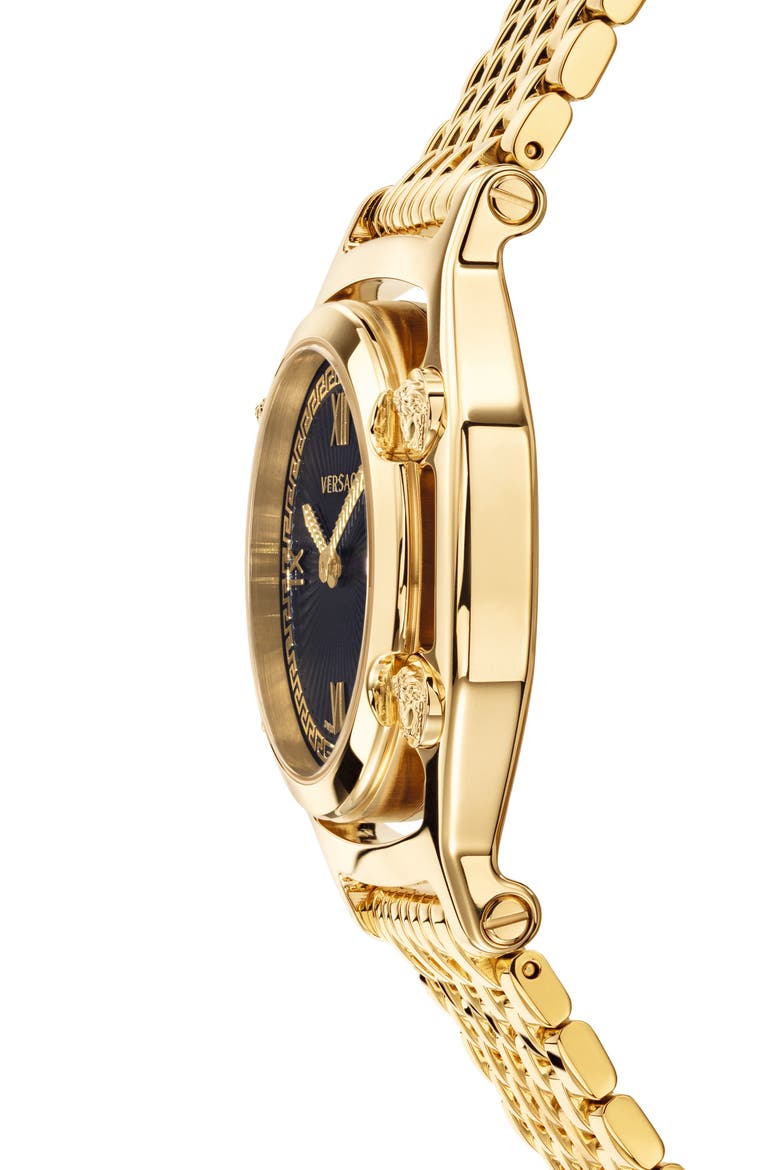 Medusa Frame Bracelet Watch, 36mm, Alternate, color, GOLD