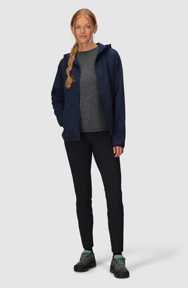 Outdoor Research Crescent Fleece Zip Hoodie, Alternate, color, Dark Navy