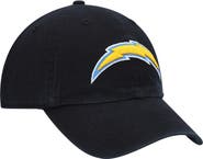 '47 Men's '47 Black Los Angeles Chargers Clean Up Alternate Adjustable Hat