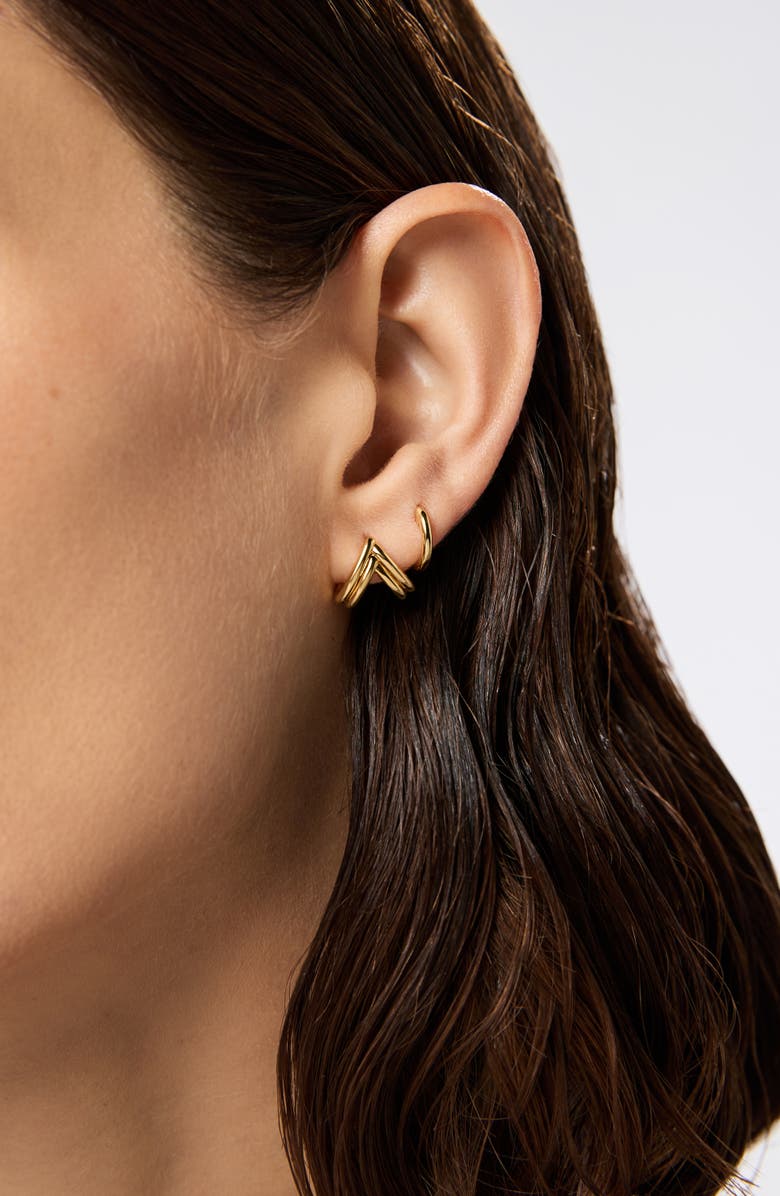 Ana Luisa Gold Stud Earrings - Karessa, Alternate, color, Gold