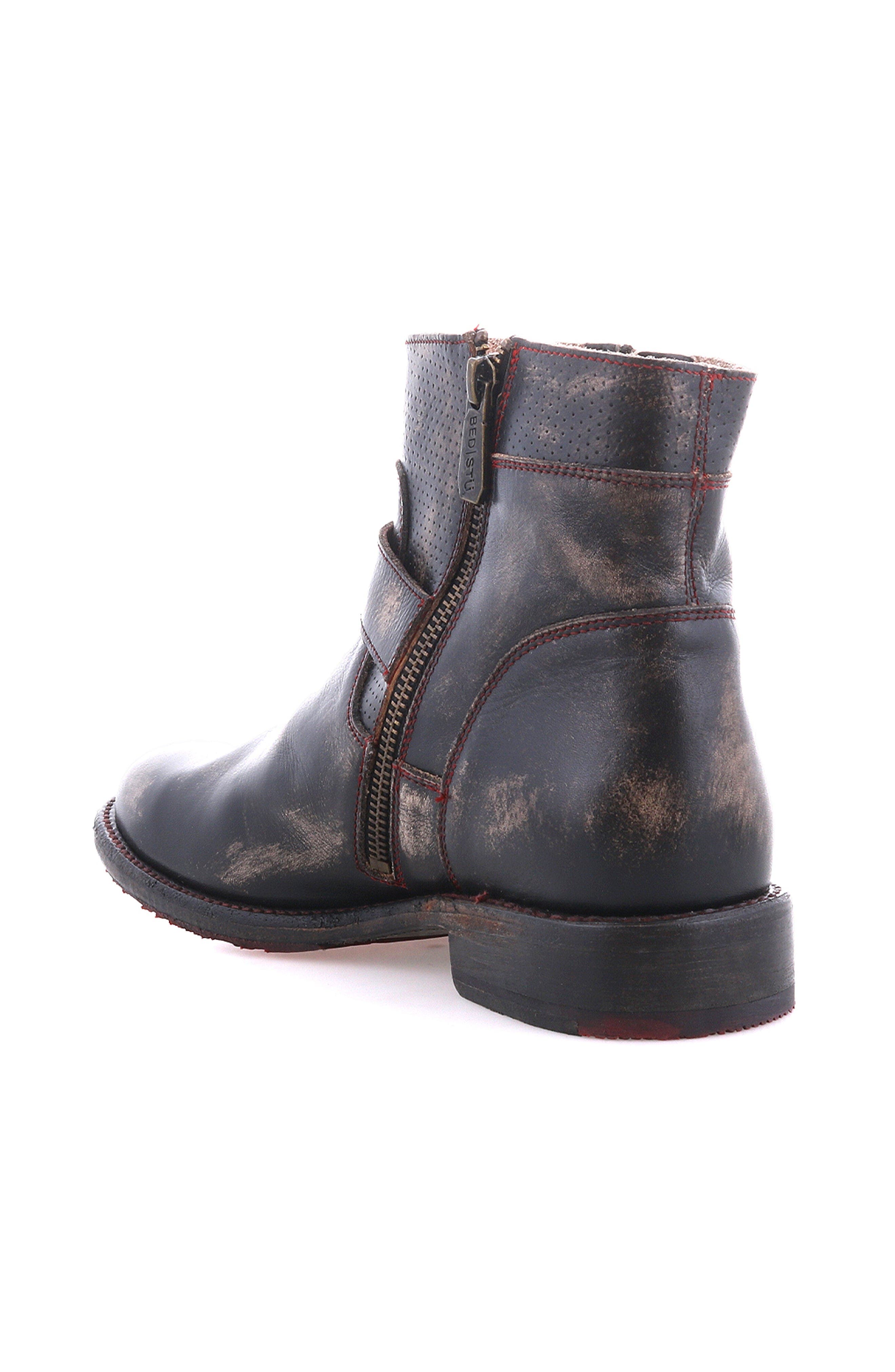 Bed Stu Becca Ankle Boot, Alternate, color, Black Hw