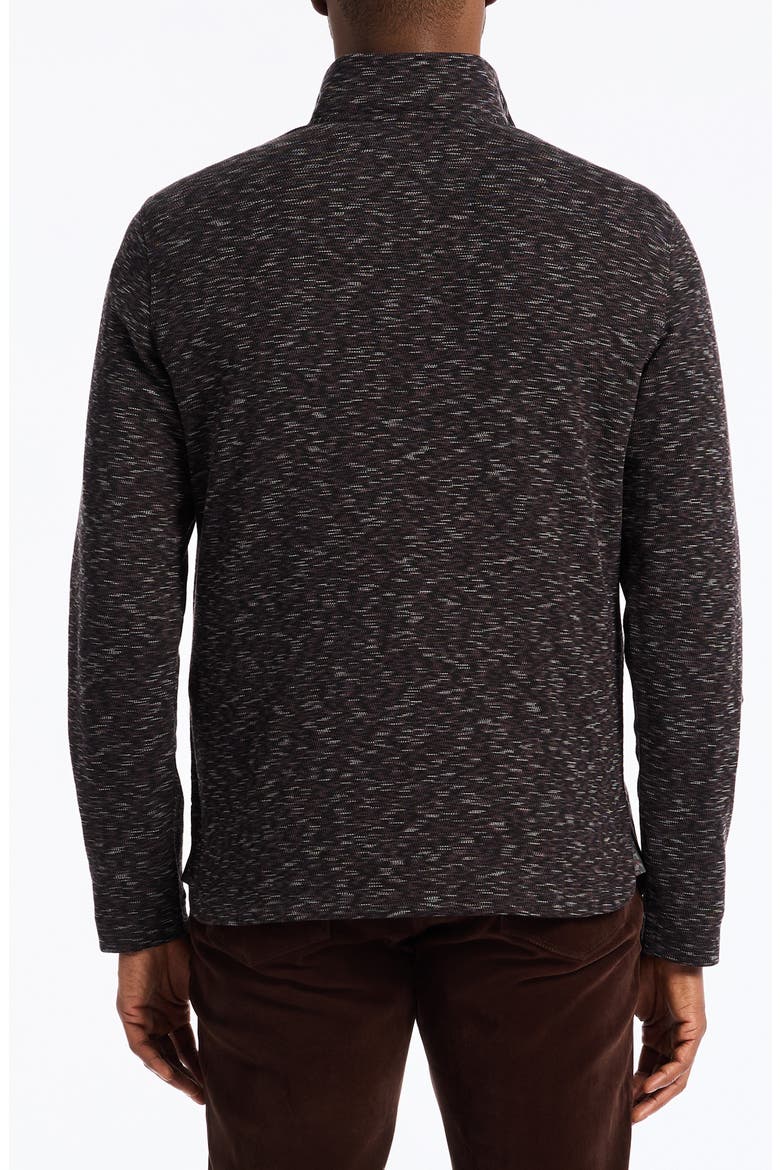 Matson Space Dye Quarter Zip Top, Alternate, color, BLACK