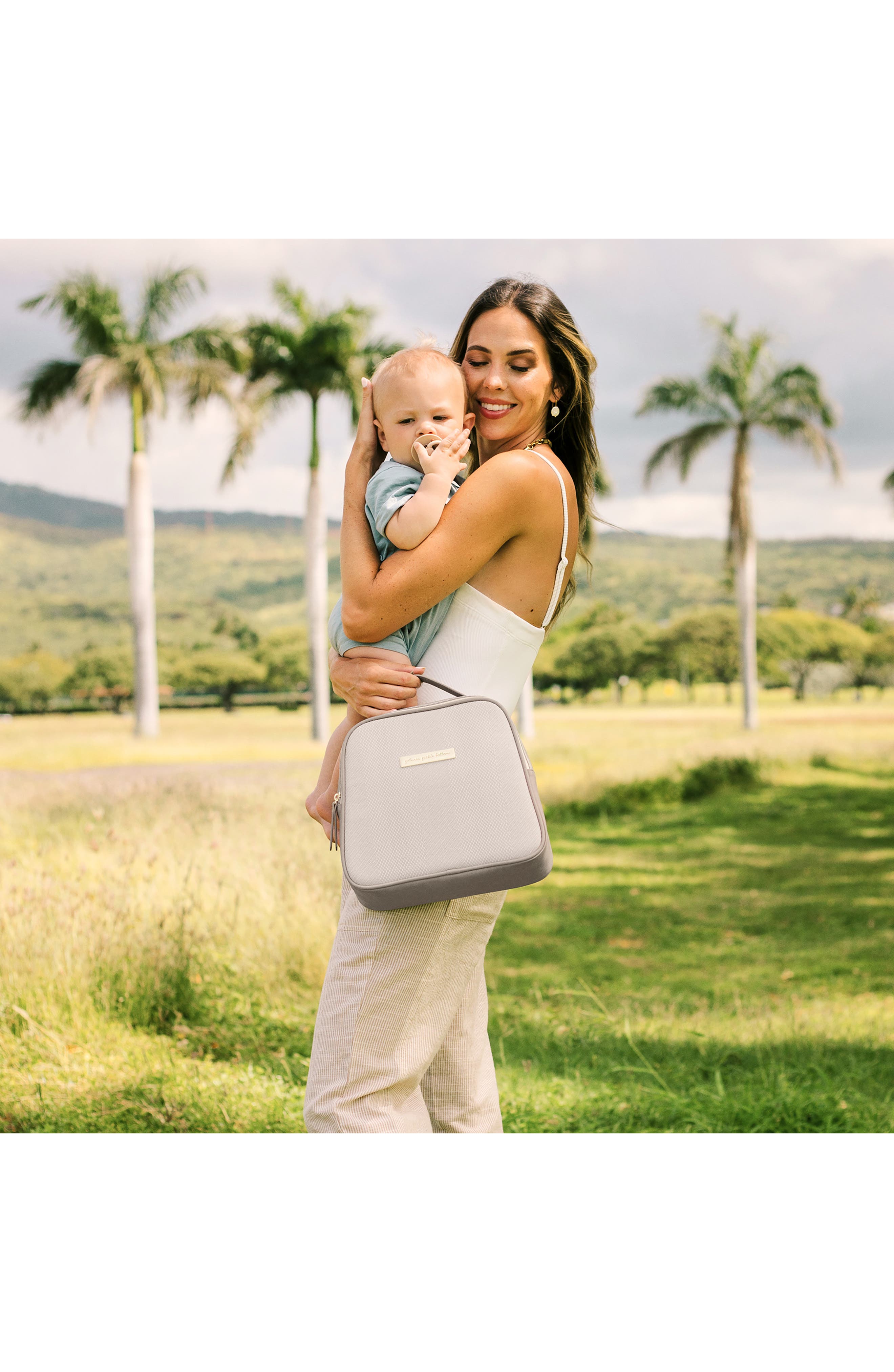 Petunia Pickle Bottom Tandem Water Resistant Bottle & Lunch Box, Alternate, color, Grey