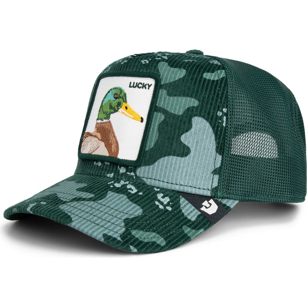 Goorin Bros . Duck Embroidered Patch Trucker Hat In Green