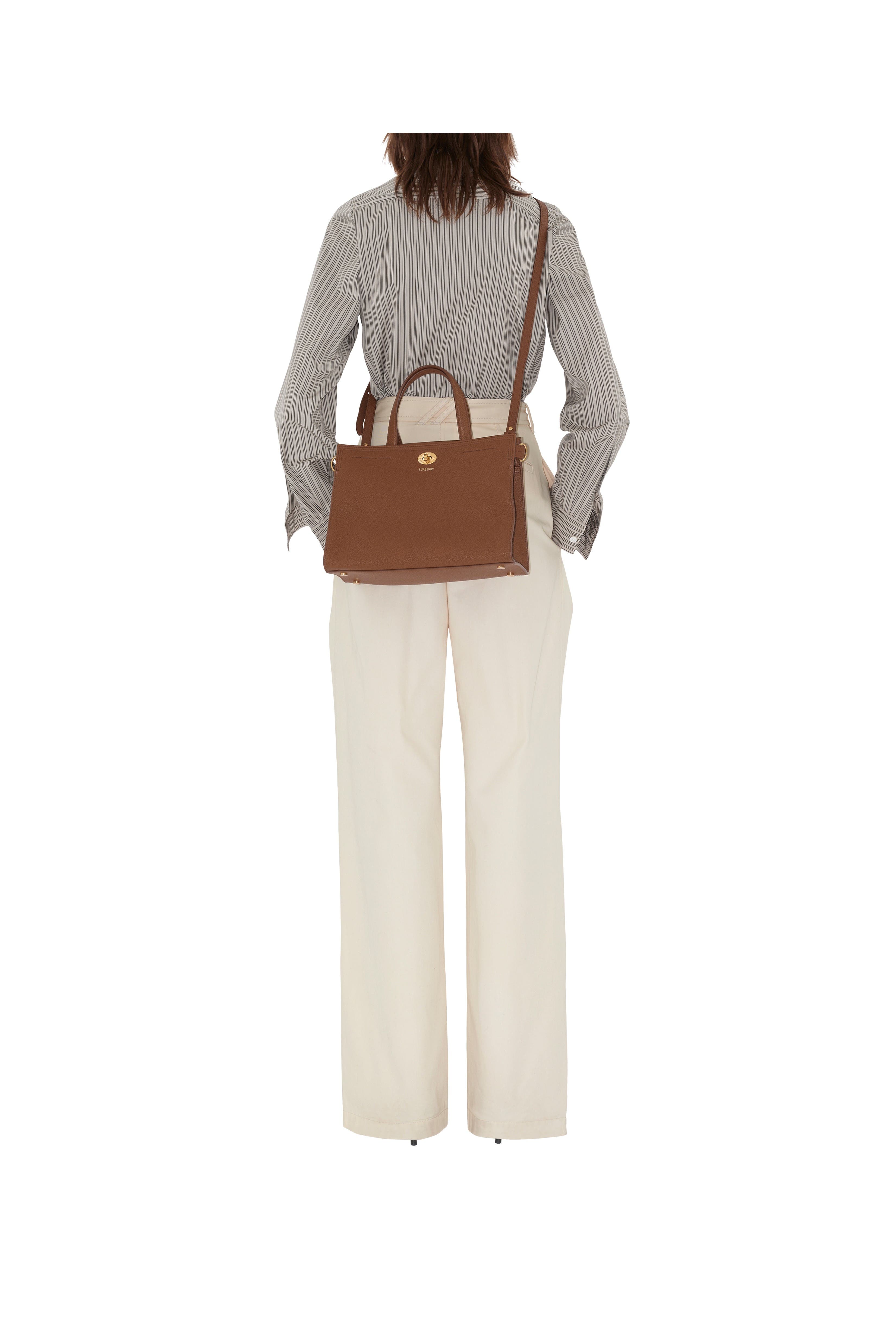 Burberry Small Cotswolds Tote, Alternate, color, Hazel