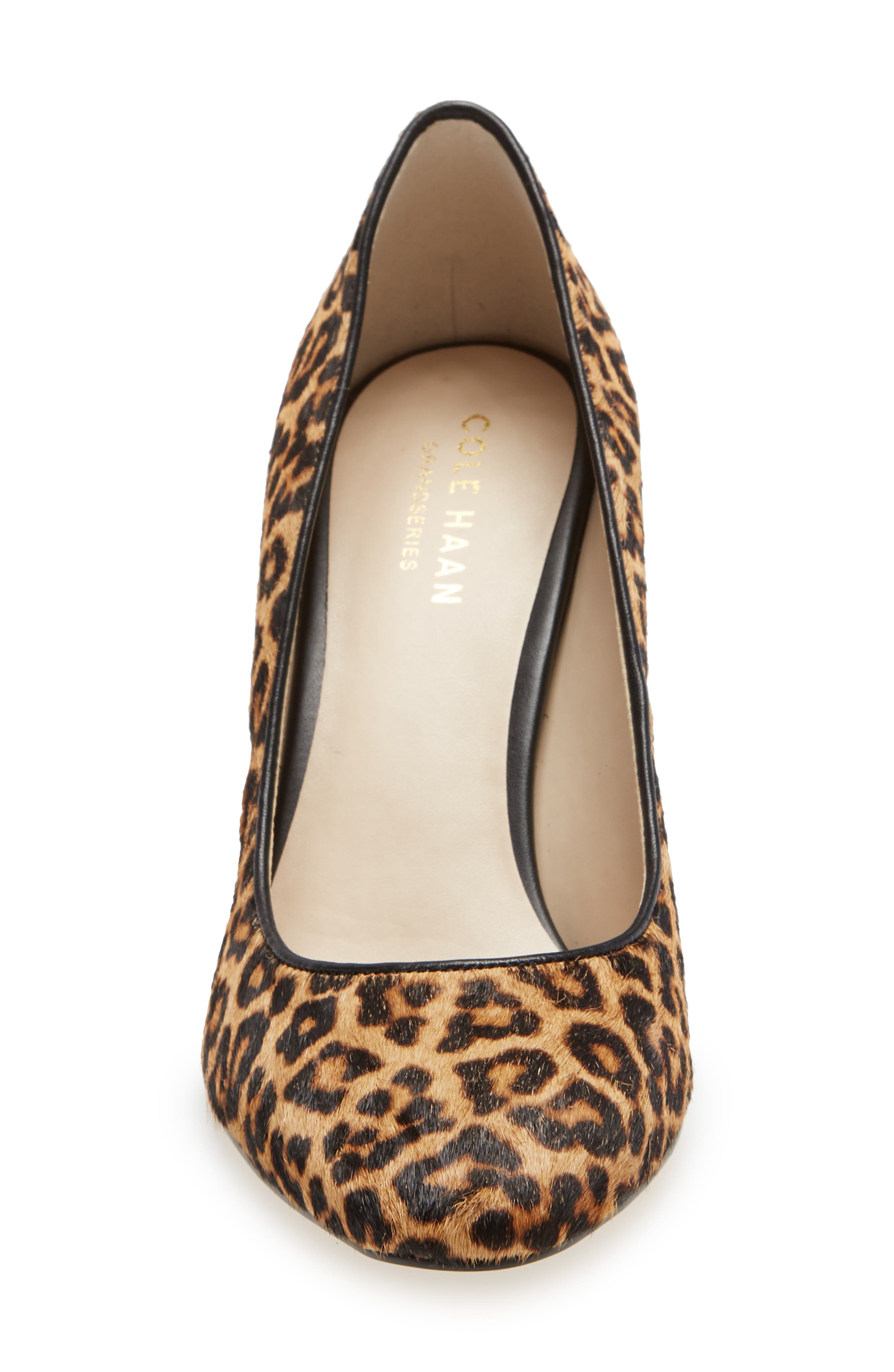 Marit Genuine Calf Hair Wedge Pump, Alternate, color, LEOPARD PRINT CALF HAIR