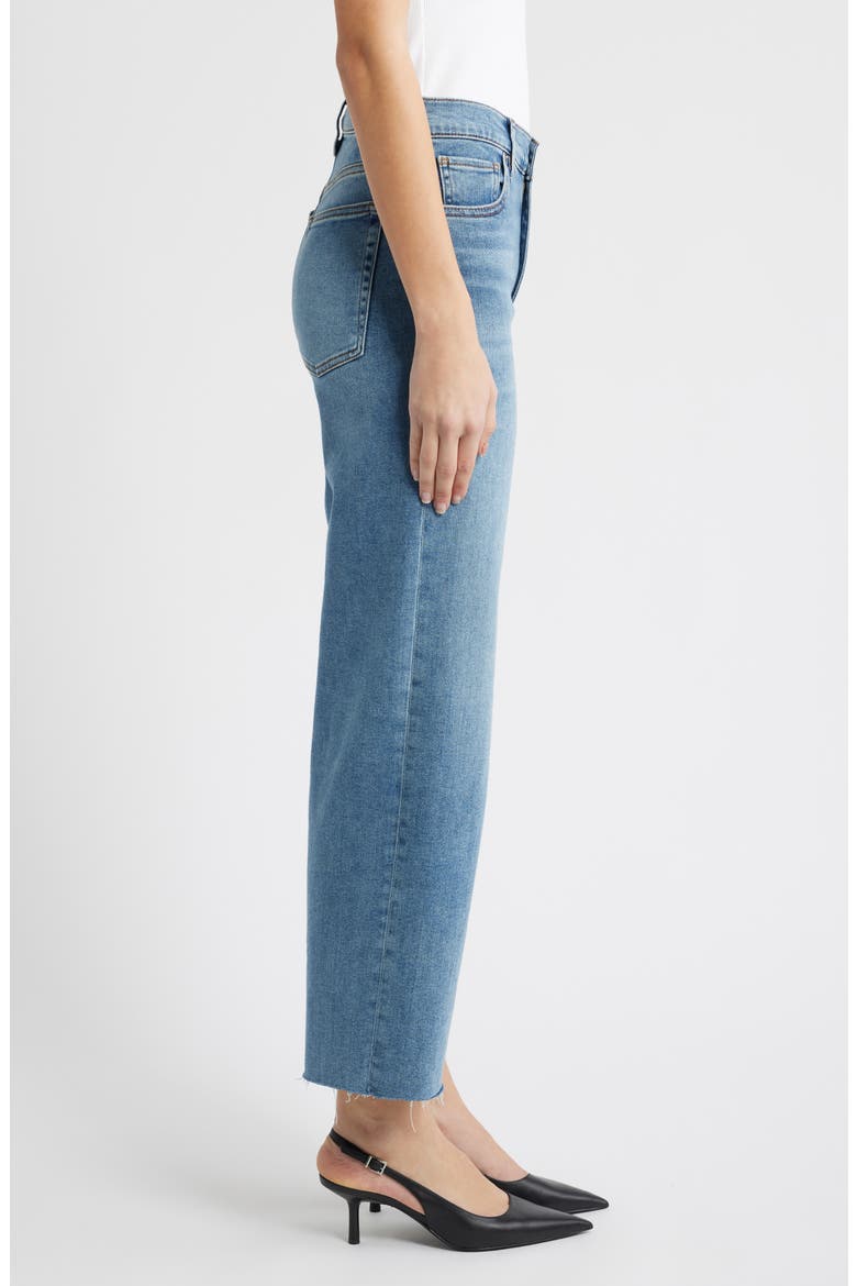 The Mellow Frayed Ankle Straight Leg Jeans, Alternate, color, CLUE RAW AFTER
