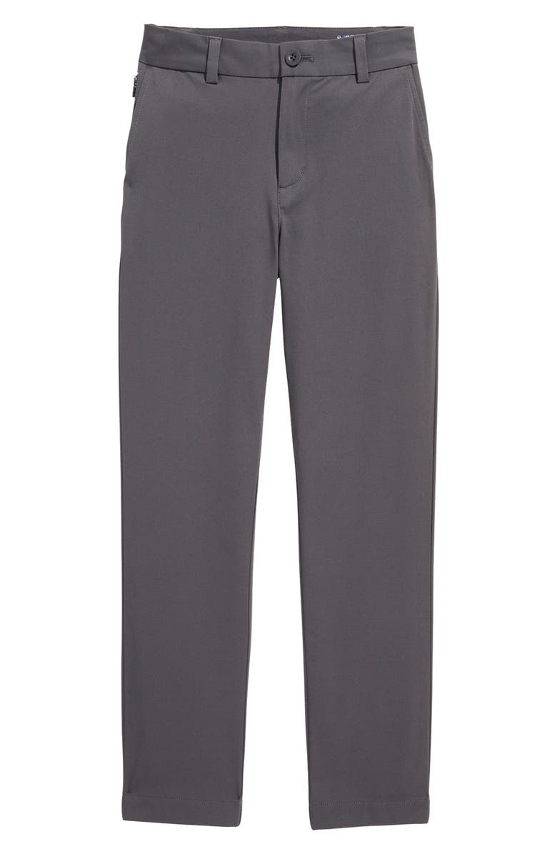 vineyard vines Kids' Flat Front Performance Chinos, Main, color, Evening Sky