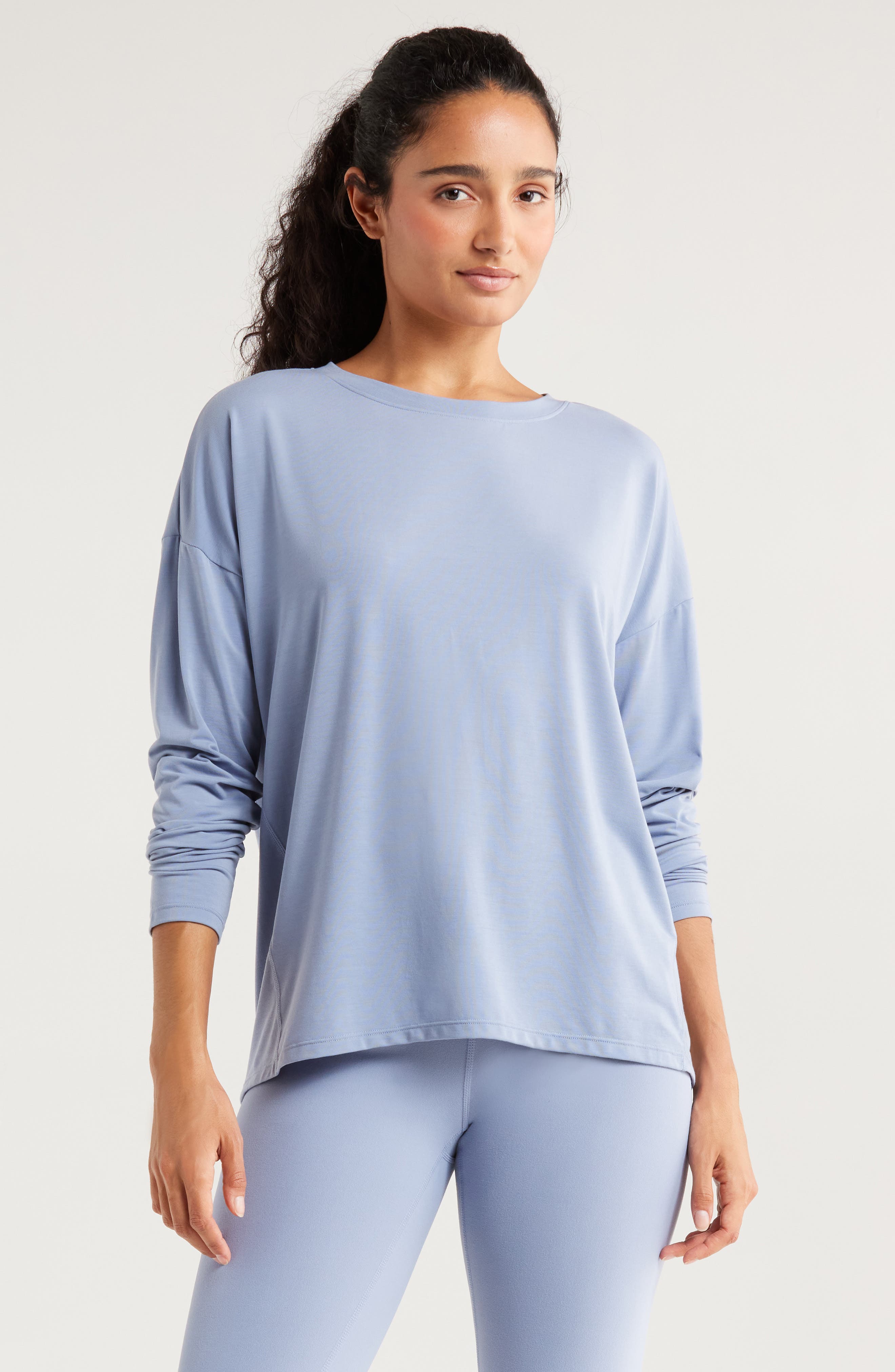 Zella Breathe Long Sleeve Split Back T-Shirt