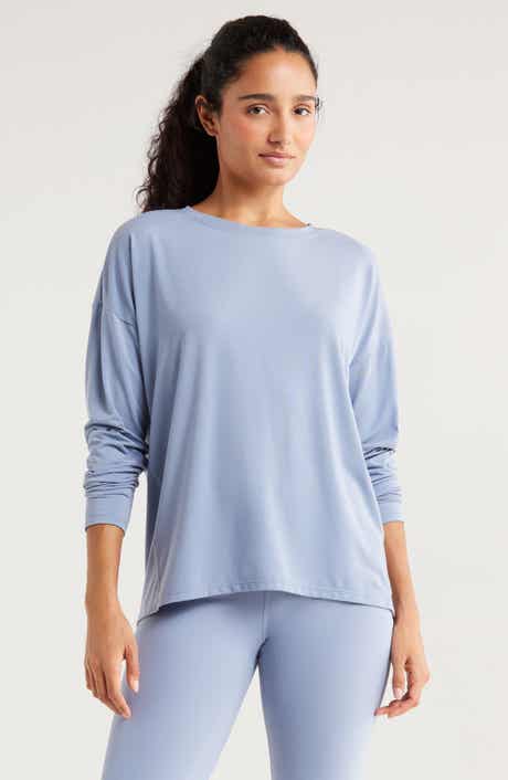 Zella Breathe Long Sleeve Split Back T-Shirt