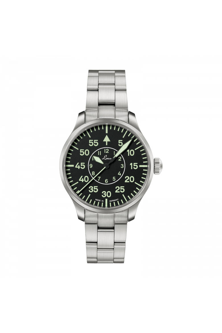 Aachen - 39mm, Black Dial, Automatic Bracelet, Main, color, Black