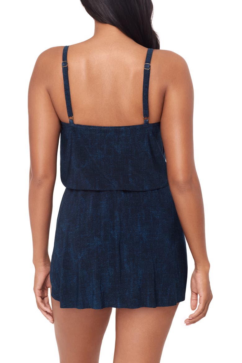 Billie Jean Kami Skirted One-Piece Swimsuit, Alternate, color, DENIM BLUE