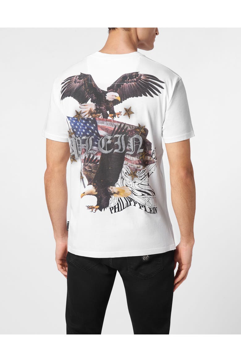 T-Shirt Round Neck Men, Alternate, color, white