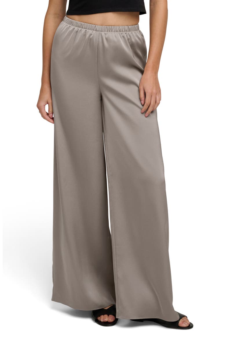The Everything Satin Wide Leg Pants, Main, color, SOFT TAUPE