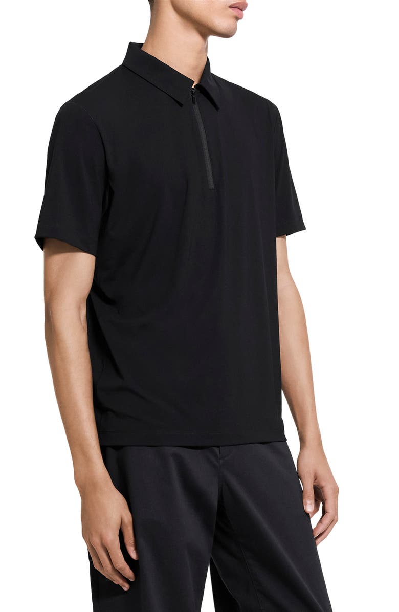 Theory Ryder Quarter Zip Polo, Alternate, color, Black - 001